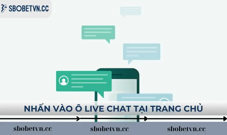 Truy cập trang chủ nhấn vào ô live chat để nhận hỗ trợ